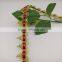 fancy vintage pyramid red upholstery lace gold metallic braid trim