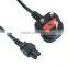 BS approval UK 13a mains power cord with IEC power cord connector types