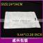 Apparel transparent plastic bag/underwear zipper pouch/white clear bag