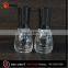 black square empty UV gel nail polish oil glass bottle with black lid