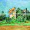 Abstract Decoration Glass Natural Scenery Glass Painting