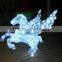 Running horse decoration light smart christmas horse light with high quality led solar horse light