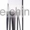 1024-25 Exquisite Modern elegance is abloom Black Metal and White Glass Tulip 4 Light Floor Lamp