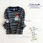 Striped cotton long sleeve pocket T shirt for Boys