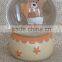 Hot sale eco-friendly warm color baby series snow globes wholesale