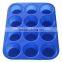 FDA Food Grade Microwave Oven Safe Non Stick Baking Pans BPA Free 12 Cups Custom Made Baking Pans
