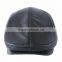 New Men's Real Leather Gatsby Flat Ivy Cap Cabbie Hat Newsboy