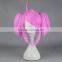 Synthetic LOL League Star Keeper Lacus Rose Pink wig with Ponytail Anime Lolita Wigs N474