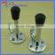Zinc alloy material door stop with hook and rubber cap
