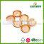 6 pcs bamboo small dish , small snack dishes