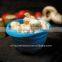 Food grade safety collapsible silicone colander