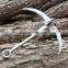foldable outdoor carabiner grappling hook