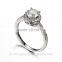 hot sale latest synthetic diamond ring aaaaa cubic zirconia ring for decoration