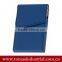 custom Leather business card holder necklace employee id leather card holder with neck strap