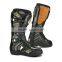 Hi-tech microfiber leather motorcycle black boots