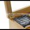 Hot sale high quality grids plexiglass lid customized wooden tea bags storage box