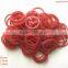 100% Natural Red Elastic Rubber Band High Quality for Vegetable