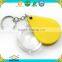 water drop shape colorful key chain magnifying glass with lens