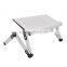 Protable folding bed table