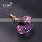 Professional Special Pantry Purple Crystal Knob With Metal Base