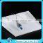 L shaped acrylic jewelry display holder with screws support for necklace display