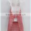 No.1 yiwu commission agent wanted Women Housework Grid Pattern Cotton Aprons with Pocket