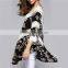 New fashion design handmade crochet stiching V-neck women's tops, chiffon bikini blouses