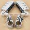 Chrome 360 degree Adjustable Highway Footpeg Footrests For 32mm