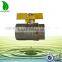 CE approved high quality brass ball valve with red and yellow Butterfly handle