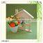 laser engraved house shape pine wooden key rack holder