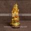 Golden hindu god ganesha figurines indian wedding gift items