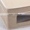 rectangular Linen and canvas box with cover/storage box