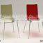 Modern home furniture acrylic dining chair, simple plastic design coffee chair
