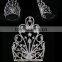 Large Rhinestone Beauty Contest Crystal Jeweled Pageant Crowns Halo H172-142