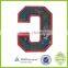 OEM Factory Custom Sew on Letter Number Embroidery Patch for Hat