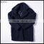 2015 Winter Fashion Blue French Terry Wool Fabric Coat