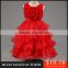 MGOO 2016 New Year Chirstmas Girl Dress New Style Ball Gown Flowers Girl Tulle Layers 4 Years Old Dress MGT028-2