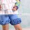 2017 cotton baby girls boutique clothing kids ruffle shorts for childrens