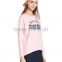 Comfort pink printed jersey sweatshirts