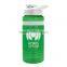 USA Made 20 oz. BPA-Free Tritan Stripe Water Bottle With Drink-Thru Lid - has snap lid, silicone grip and comes with your logo