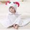 2015 Hot Sale China Factory 100% Polyester Solid Flannel Baby Hooded Fleece Blanket