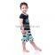 Kids Girls' black top and ruffle pants outfit