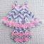 Wholesale pink chevron cotton ruffle adult baby kids indoor swing set M5040612