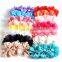Triple Chiffon Flowers Matching Spark Rhinestone Buttons in Center DIY Accessory