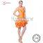 L-1181 Ruffle dresses ballroom latin