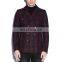 Fashion American Classic Red Men's Plaid Peacoat