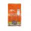 Gravure printing PET laminated plastic bag with flat bottom and zipper top