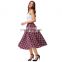 Kate Kasin Women's Vintage Fashion Grid Pattern Plaid A-Line Skirt KK000495-1