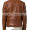 Decorative stitching on the shoulder, elbow, hip and side leather jackets