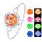 Hot sale Luminous colorful glow in the dark american diamond dolphin shaped bangles